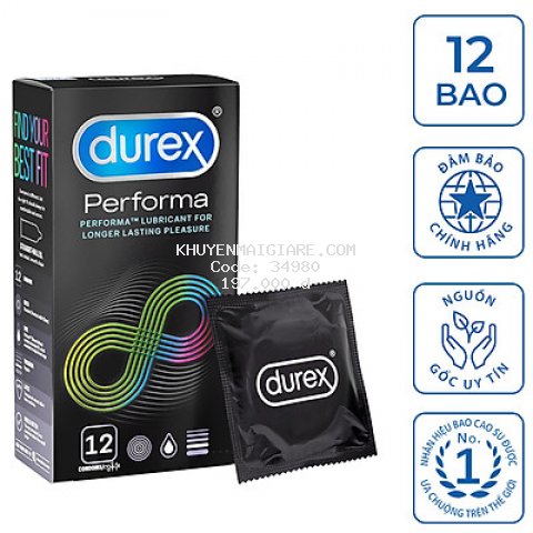 Bao cao su Durex Performa 12 bao