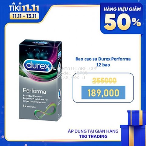 Bao cao su Durex Performa 12 bao