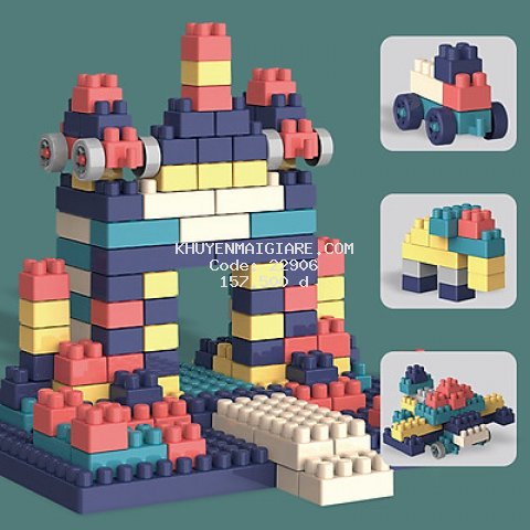 Bộ xếp hình lego hộp giấy 360 - 520 chi tiết