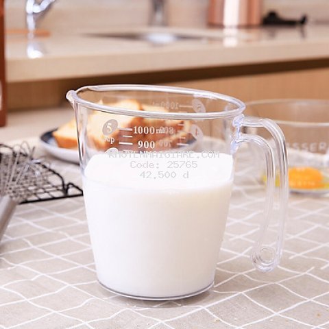 Ca đo lường có vạch chia dung tích 1000ml