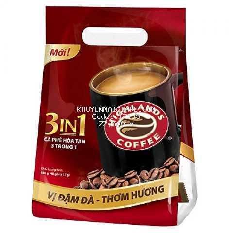 Cà Phê Highlands Coffee 3in1 Hòa Tan (40 Gói x 17g)