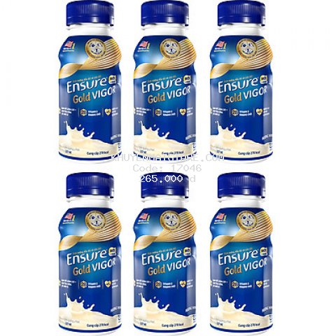 Combo 6 Chai Sữa Nước Abbott Ensure Gold Vigor 237ml