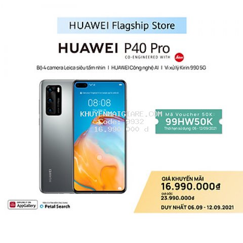 Điện thoại Huawei P40 Pro (8GB/256GB) - Hàng Phân Phối Chính Hãng