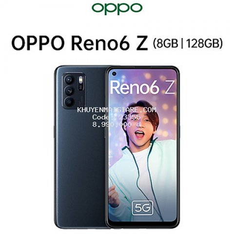Điện Thoại Oppo Reno 6Z 5G (8GB/128G) - Hàng Chính Hãng