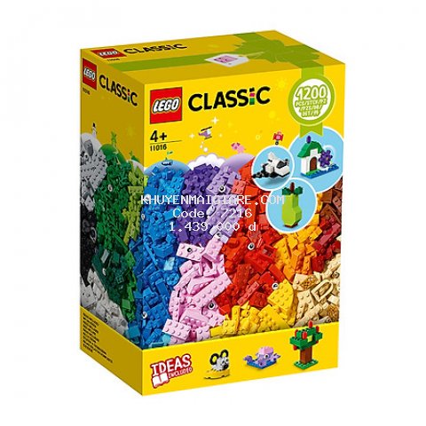 Đồ chơi LEGO Classic Bộ Gạch Sáng Tạo 1200 Chi Tiết 11016