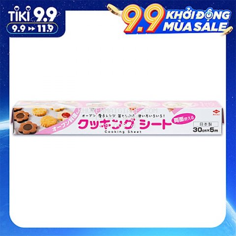Giấy nến Nhật Bản dạng răng cưa 30cmx5m kèm nướng bánh chống dính chịu nhiệt