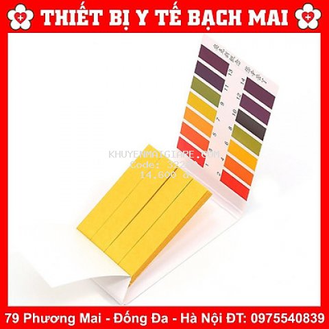 Giấy Quỳ Tím Thử Độ pH Thang Đo Từ 1 Đến 14 