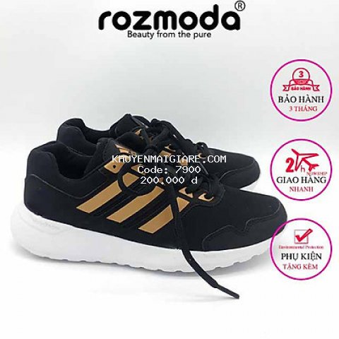 Giày thể thao nam nữ sneaker chạy bộ running đế cao su non 2.0 Rozmoda G26