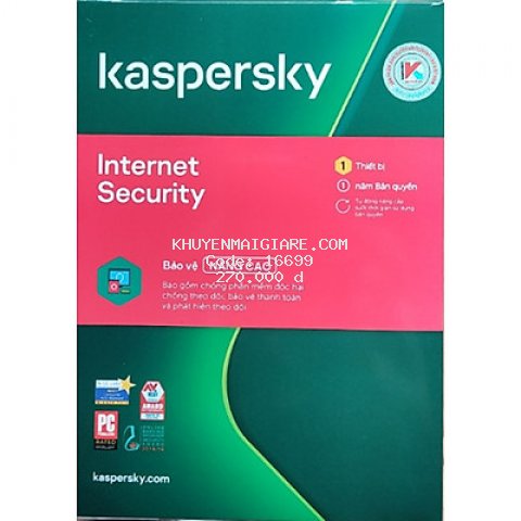 Kaspersky Internet Security Cho 1 Máy Tính - KIS1U - Hàng chính hãng