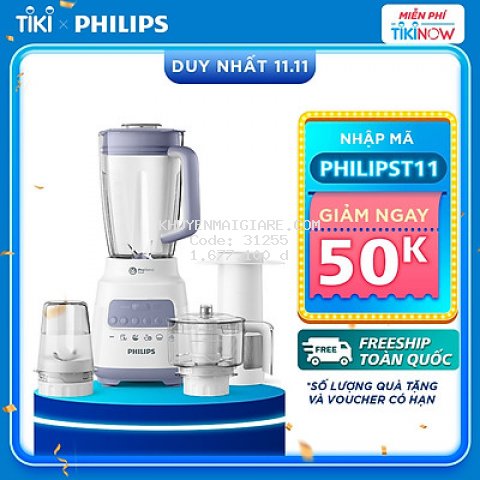 Máy xay sinh tố Philips HR2223/00 - Hàng Chính Hãng