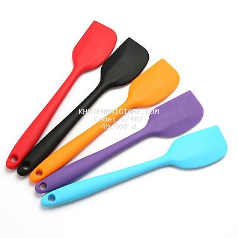 Muỗng Silicone Nhào Bột Làm Bánh - Giao Màu Ngẫu Nhiên