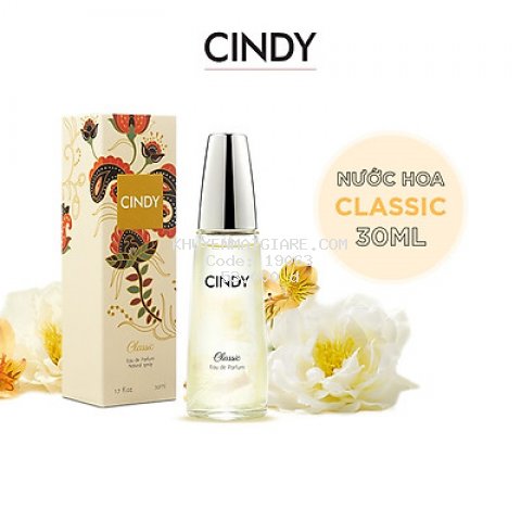 Nước hoa cho nữ Cindy Classic mùi hương cổ điển mê hoặc 30ml