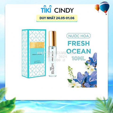Nước hoa Cindy Bloom Fresh Ocean 10ml chính hãng