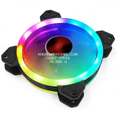 Quạt  tản nhiệt, Fan Case Led RGB Coolmoon K2 - Hàng Chính Hãng