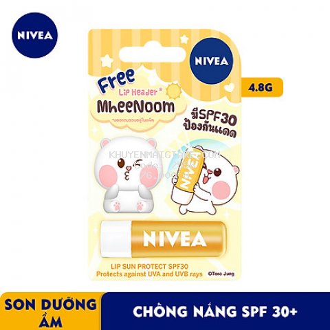 Son Dưỡng Môi Chống Nắng Nivea Lip Sun Protect SPF30 - Tặng Kèm Ốp Son - 85133