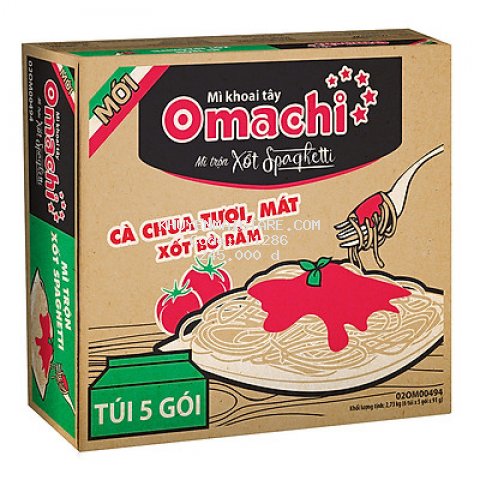 Thùng 30 Gói Mì Omachi Xốt Spaghetti Vị Bò