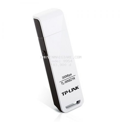 TP-Link  TL-WN821N - USB Wifi Chuẩn N Tốc Độ 300Mbps - Hàng Chính Hãng
