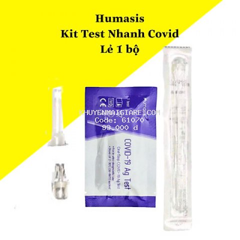 1 Bộ Kit test nhanh COVID Humasis Covid-19 Ag Test CHÍNH HÃNG