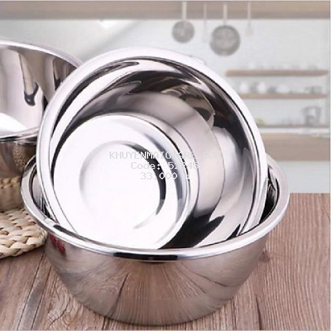 ÂU TRỘN BỘT INOX SÂU LÒNG SIÊU BỀN SIÊU AN TOÀN