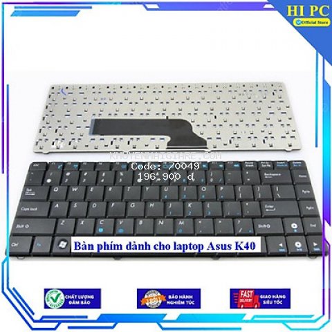Bàn phím dành cho laptop Asus K40 - Phím Zin - Hàng Nhập Khẩu