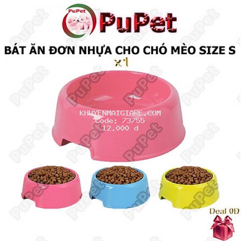 Bát Ăn Chó Mèo Bằng Nhựa - PuPet Shop