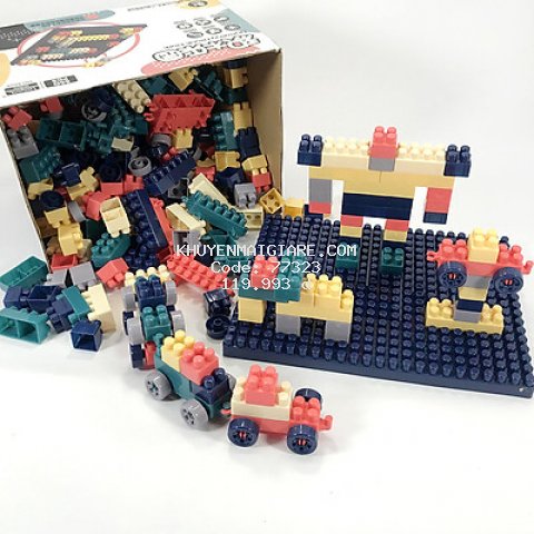 Bộ xếp hình lego hộp giấy 360 - 520 chi tiết