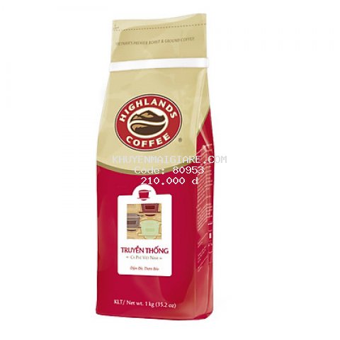 Cà Phê Bột Truyền Thống Highlands Coffee (1kg)