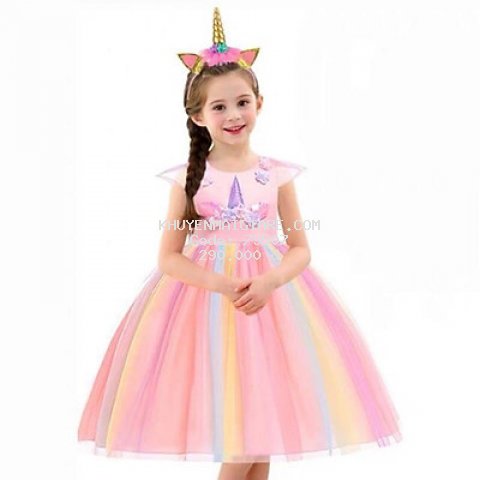  Đầm pony - Đầm công chúa nhiều màu cho bé gái