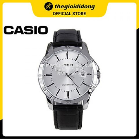Đồng hồ nam dây da Casio MTP-V004L-7AUDF