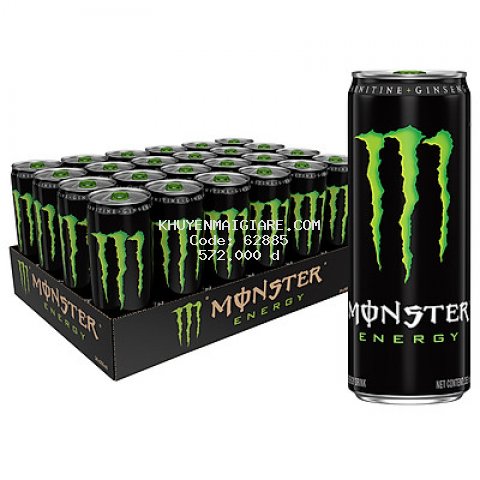 Lốc 24 Lon Nước Tăng Lực Monster Energy (355ml x 24)