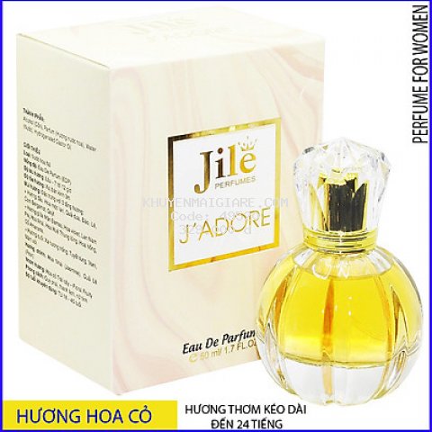 Nước hoa nữ cao cấp chính hãng Jile J'adore 50ml phù hợp với phụ nữ ưa thích phong cách quý phái, thanh lịch
