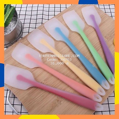 Phới Trộn Bột Làm Bánh Silicon, Cây Vét Spatula