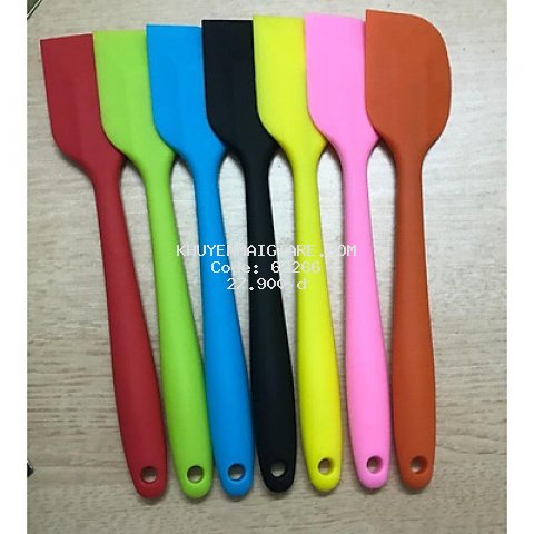 Spatula Phới màu dẹt trộn bột silicon đúc cao cấp