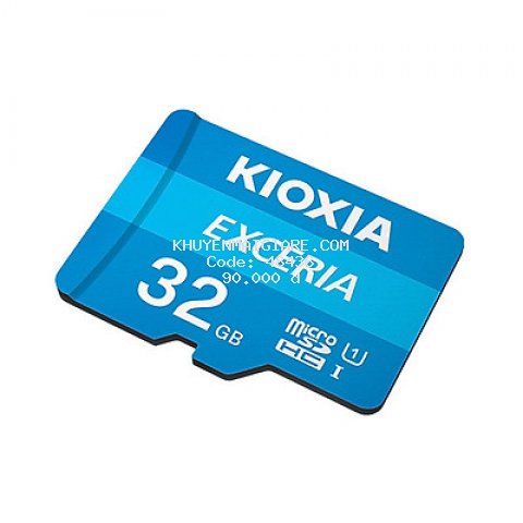 Thẻ nhớ MicroSD Kioxia 32GB Class 10 - Hàng Nhập Khẩu