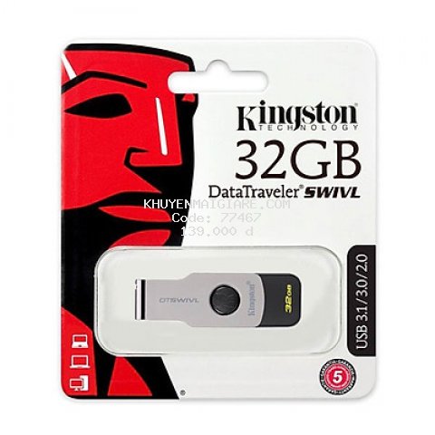 USB Kingston DataTraveler SWIVL 32GB Chính hãng