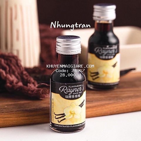 Vani Rayner's 28ml / Vani nước / Hương vanilla