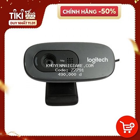 Webcam Logitech C270 HD 720P - Hàng Chính Hãng